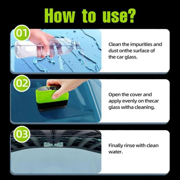 Clear Vision 2.0 Windshield & Glass Cleaner (Set of Two Pieces) - (مجموعة من قطعتين) منظف الزجاج الأمامي والزجاج من كلير فيجن