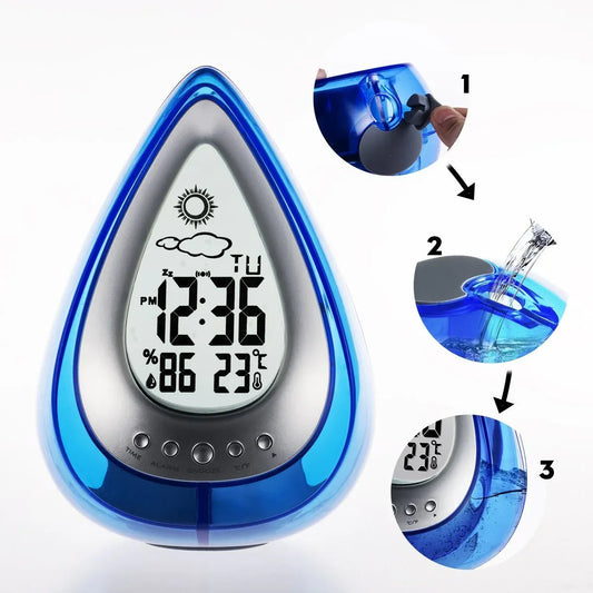 Drop Shaped Digital Alarm Clock