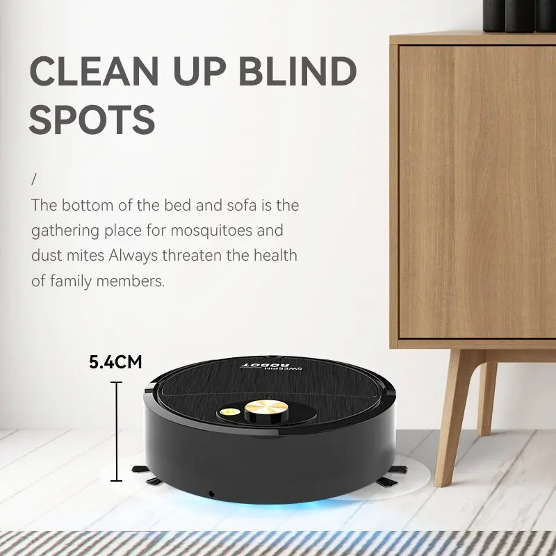 🎁 Last Day Promotion Save 65% - Smart Sweeping Robot Vacuum Cleaner (مكنسة كهربائية روبوتية سايبر)