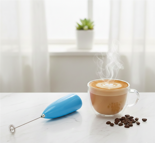 USB Rechargeable Coffee Frother | Powerful Foam Maker & Egg Beater