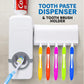 Premium Automatic Toothpaste Dispenser with Toothbrush Holder – Wall Mounted Bathroom Essential