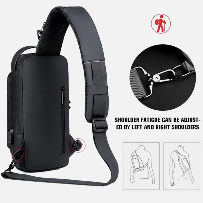 🎁Today Promotion Save 65% - USB Charging Anti-theft Shoulder Bag with 20000mah Powerbank (عرض ٢ قطع ب ١١٩ ريال فقط)