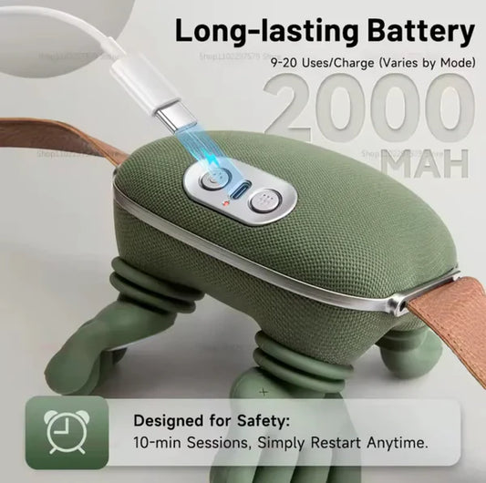 Portable, Bionic Heated Neck and Back Massager