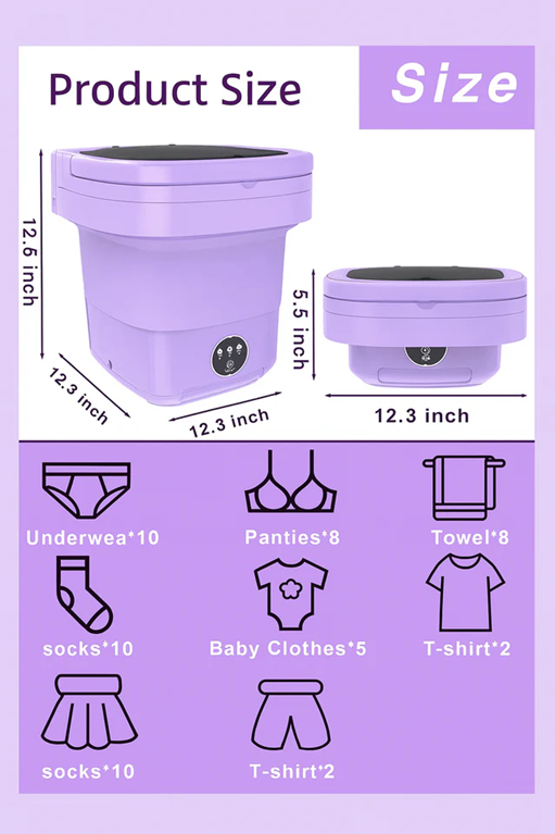 Portable Mini Washer – 11L
