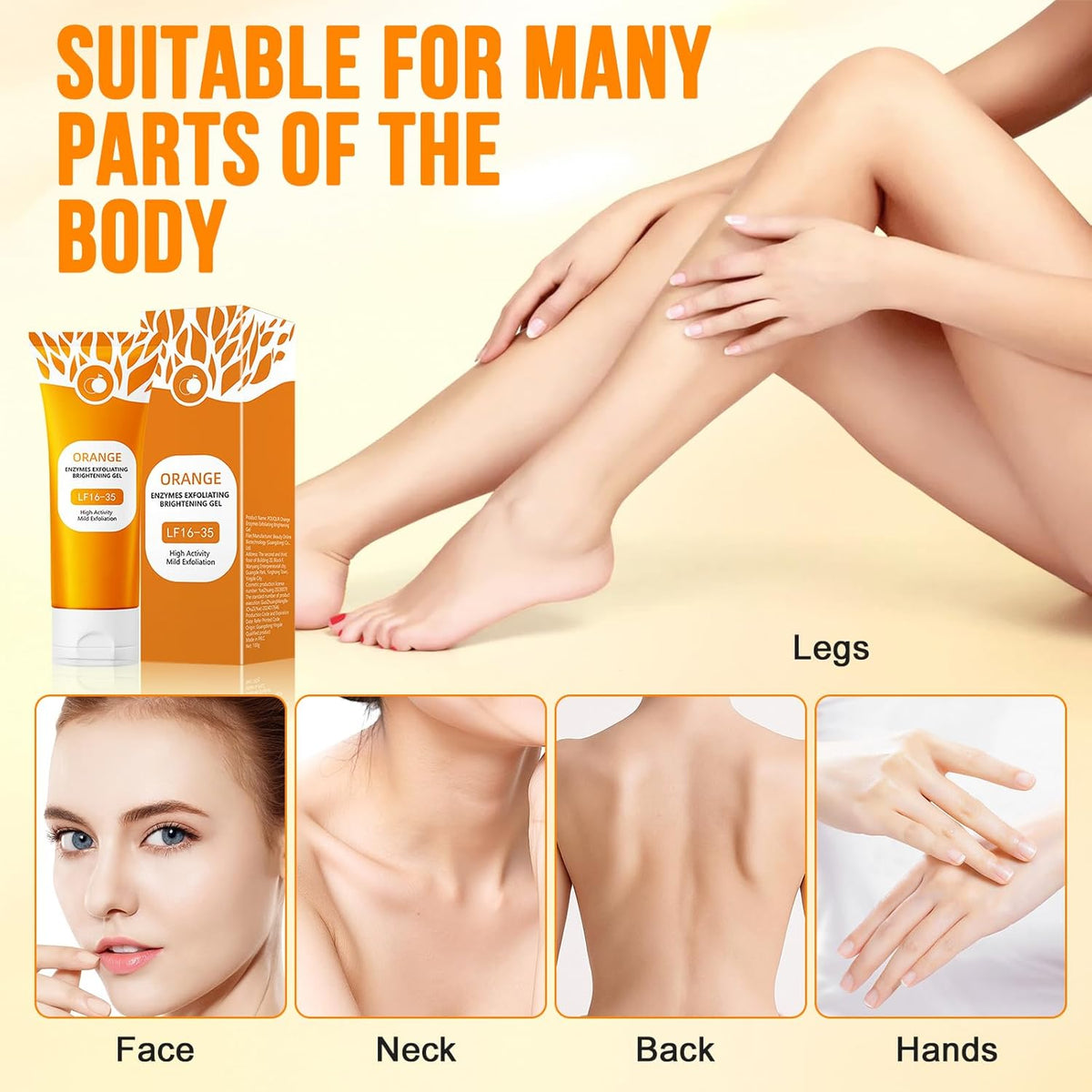 Orange Exfoliating Gel for Face & Body
