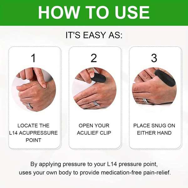 Original – Sugar Control Li4 Acupressure Point Clip Wearable – Supporting Acupressure Relaxation, Stress Alleviation, Tension Relief And Headache Relief Hand Clip Migraine Pressure Point Clip