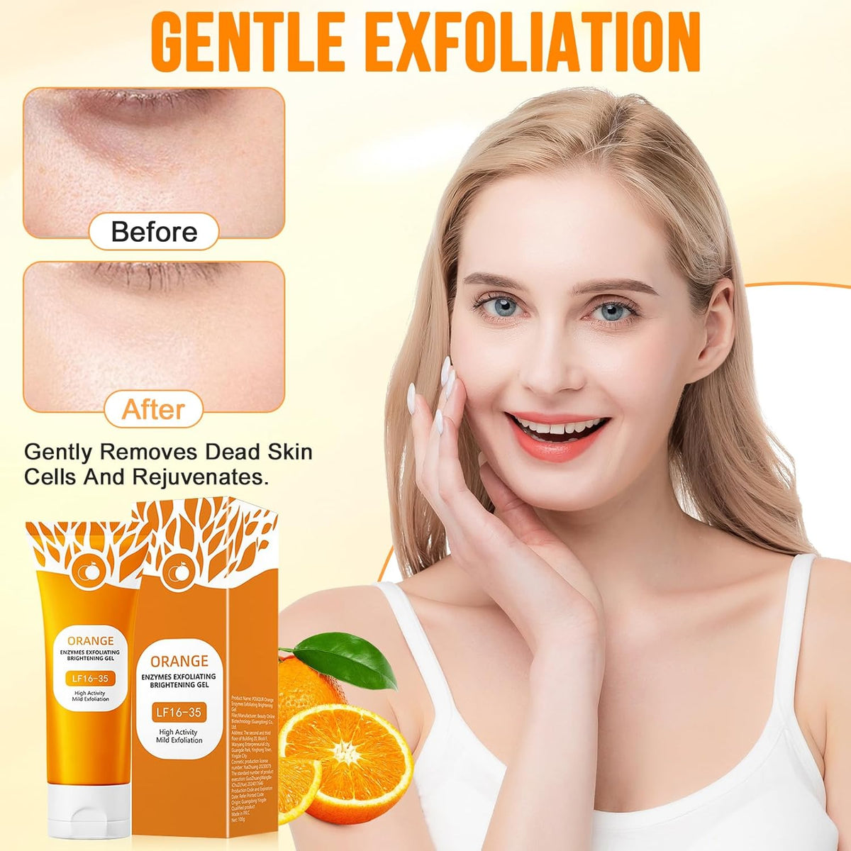 Orange Exfoliating Gel for Face & Body