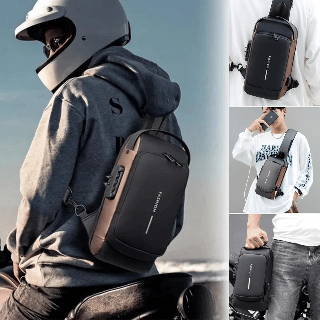 🎁Today Promotion Save 65% - USB Charging Anti-theft Shoulder Bag with 20000mah Powerbank (عرض ٢ قطع ب ١١٩ ريال فقط)