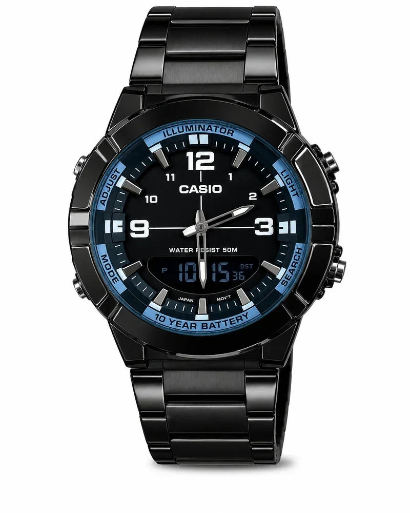 Casio Illuminator Men’s Analog-Digital Stainless Steel Watch