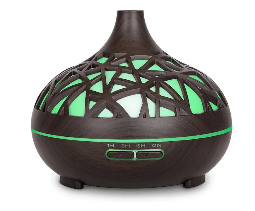 Wooden Lattice Ultrasonic Aroma Diffuser
