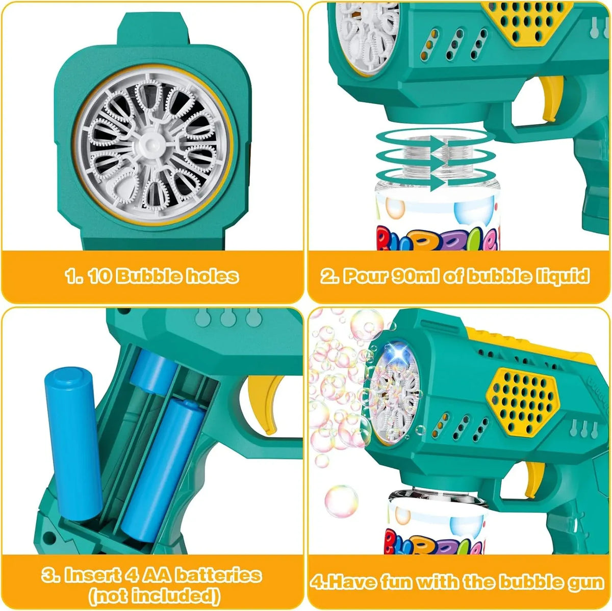 Automatic Bubble Maker Gun Limited Time Offer