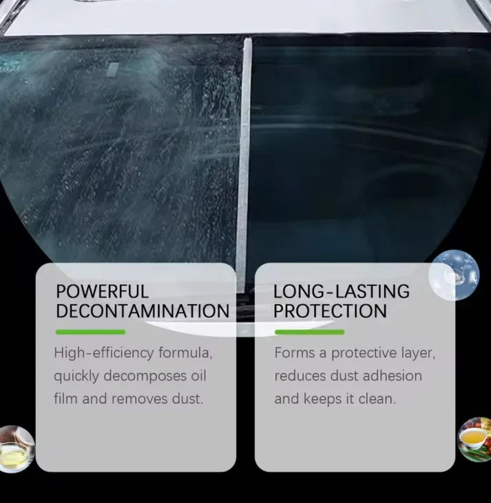 Clear Vision 2.0 Windshield & Glass Cleaner (Set of Two Pieces) - (مجموعة من قطعتين) منظف الزجاج الأمامي والزجاج من كلير فيجن