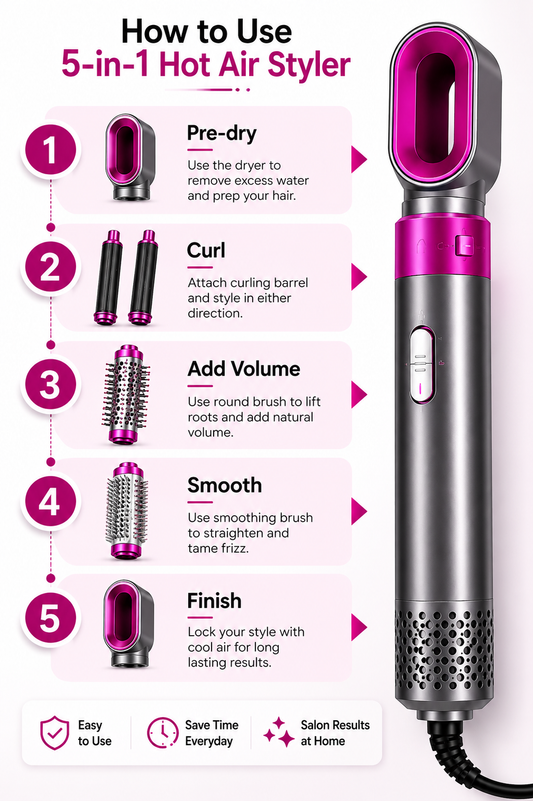 5 in 1 hair styler